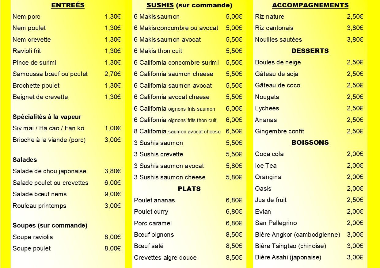 Menu couleur a5 int 2026
